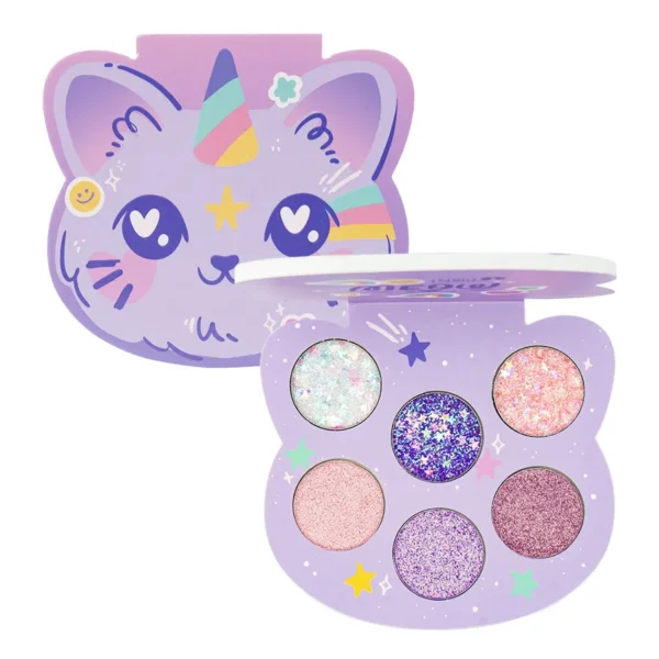 Paleta De Sombras Con Glitter